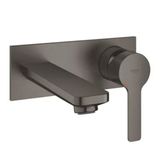 Grohe 19409AL1 Lineare M-boyut Gri İki Delikli Ankastre Lavabo Bataryası