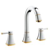 Grohe 20389IG0 Grandera M-boyut Krom/Altın 3 Delikli Lavabo Bataryası