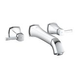 Grohe 20623000 Grandera 3 Delikli Duvardan L Boyut Lavabo Bataryası