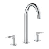 Grohe 20649000 Atrio Üç Delikli 1/2 inç L Lavabo Bataryası
