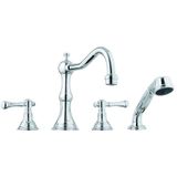 Grohe 25080ZB0 Bridgeford Dört Delikli Küvet Bataryası