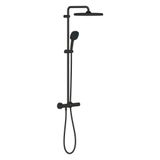 Grohe 266892431 Mat Siyah Tempesta Cube Termostatik Duş Bataryalı Duş Sistemi