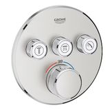 Grohe 29121DC0 SmartControl 3 Valfli Akış Kontrollü Paslanmaz Çelik Ankastre Termostatik Duş Bataryası