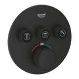Grohe 29508KF0 Grohtherm Hayalet Siyah Smart Control Üç Valfli Akış Kontrollü Ankastre Termostatik Duş Bataryası