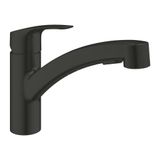 Grohe 303052431 Eurosmart Mat Siyah Tek Kumandalı Spiralli Eviye Bataryası