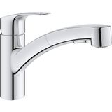Grohe 30306001 Eurosmart Tek Saplı Çift Püskürtme Çıkarılabilir Mutfak Bataryası, Yıldız Işığı Krom - Renkli