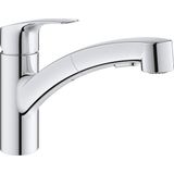 GROHE 30306001 Eurosmart Tek Saplı Çift Püskürtme Çıkarılabilir Mutfak Bataryası, Yıldız Işığı Krom