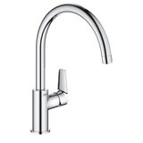 Grohe 31367001 Bauedge Tek Kumandalı Krom Eviye Bataryası