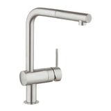 Grohe 32168DC0 Spiralli Paslanmaz Çelik Minta Eviye Bataryası