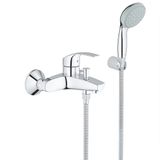 Grohe 33302002 Eurosmart Krom Banyo Bataryası ve El Duşu Seti