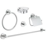 Grohe 40344001 Essentials 5'i Bir Arada Banyo Aksesuar Seti