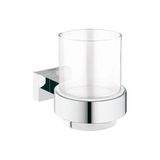 Grohe 40508001 Essentials Banyo Aksesuarı Cube Sabunluk Ve Diş Fırçalık Tutacağı