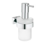 Grohe 40756001 Eurocube Krom Sıvı Sabunluk Seti