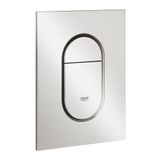 GROHE Arena Cosmopolitan S | Rapid SL için WC kumanda plakası | S boyutu, 130 x 172 mm, 2 miktar ve çalıştırma ve durdurma işletimi, süper çelik | 37624DC0