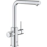 Grohe Blue Pure Minta Arıtma Çıkışlı Spiralli Eviye Bataryası - 30590000 - Gri