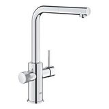 Grohe Blue Pure Minta Arıtma Çıkışlı Spiralli Eviye Bataryası - 30590000 Gümüş