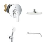 Grohe Eurosmart 33305003 Krom Ankastre Banyo Batarya Seti