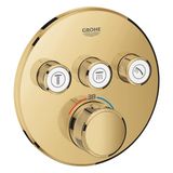 Grohe Grohtherm SmartControl Termostat, Üç Kapatma Valfli, Yuvarlak Duvar Rozeti, Renk: Fresh Dawn - 29121GL0