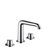 Grohe Hans lavabo-Dreilochbatterie Bouroullec 155 çekme çubuksuz, krom kaplama, 19141000
