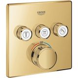 Grohe SmartControl Akış Kontrollü Ankastre Termostatik Banyo Bataryası (3 Yollu, Sıva Üstü Grubu), Altın - 29126GL0