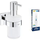 GROHE Start Cube QuickFix Sıvı Sabunluk + QuickGlue A1 Yapıştırıcı Seti