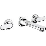 Grohe Veris 3 Delikli Duvardan Lavabo Bataryası, Krom 20181000