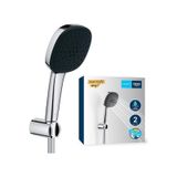 Grohe Vitalio Comfort 110 El Duşu Seti 110 MM Kare 2 Akışlı El Duşu + Duş Başlığı Tutucu + 1750 MM Duş Hortumu + Duş Başlığı Set Krom 26399001