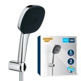 Grohe Vitalio Comfort 110 El Duşu Seti, 110Mm Kare 2 Akışlı El Duşu, Duş Başlığı Tutucu, 1750Mm Duş Hortumu, Duş Başlığı Seti, Krom, 2