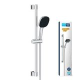 GROHE Vitalio Comfort 110 Sürgülü Duş Seti, 110mm Kare 2 Akışlı El Duşu, 600mm Sürgülü Ray, 1750mm Duş Hortumu, Duş Başlığı Seti, Krom, 26928001