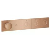 Grohtherm Aqua Tiles Bronz Ankastre Termostatik Banyo Bataryası 3 Yollu Smartcontr(Sıva Altı Hariç)