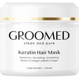 Groomed Keratin Saç Maskesi 150 ml Krem Formda Hindistan Cevizi Yağı ile Zenginleştirilmiş Saç Bakımı