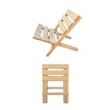 Grootland Ahşap Katlanır Kamp Sandalyesi, Bahçe Sandalyesi, Piknik Sandalyesi