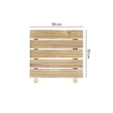 Grootland Ahşap Yer Karosu, Yer Döşeme, Ahşap Kaydırmaz Tırtıklı Döşeme Deck 50x50 cm