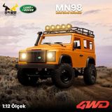 Groove MN Model MN98 V2 1/12 Land Rover Defender D90 4WD RC Model Crawler Offroad Uzaktan Kumandalı Araba Truck RTR Lisanslı