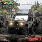 Groove MN Model MN99S V2 1/12 Land Rover Defender 4WD RC Model Crawler Offroad Uzaktan Kumandalı Araba Truck RTR LisanslıMN-99S