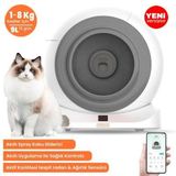 Groove Q-Clean Wi-Fi Otomatik Akıllı Kedi Tuvaleti Gri (Ultra Sessiz+Akıllı Sprey Koku Giderici+APP Kontrol)