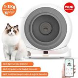 Groove Q-Clean Wi-Fi Otomatik Akıllı Kedi Tuvaleti Gri (Ultra Sessiz+Akıllı Sprey Koku Giderici+APP Kontrol+Akıllı Sensör)