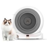 GROOVE Q-Clean WiFi Otomatik Akıllı Kedi Tuvaleti Gri Yeni Versiyon