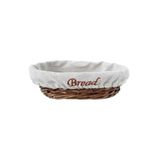 Groovy Ekmek Sepetı Hasır Bezlı Oval 24 * 17 * 7 Cm NoColor-224880c5