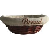 Groovy Ekmek Sepetı Hasır Bezlı Yuvarlak 22x7 cm