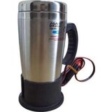 Gross 12 Volt Araç Termosu Ketil Su Isıtıcı Termos 500 ML Krom