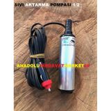 Gross 12Volt Mazot Sıvı Aktarma Pompası Mini Dalgıç Çakmaklık Gir