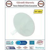 Gross AVM Buat Kapağı - Plastik - Beyaz - Düz - 10 Adet