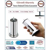 Gross AVM Koltuk, Yatak, Mobilya, Baza Ayağı 15cm - M8 İnce Diş - 2 Adet