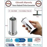 Gross AVM Koltuk, Yatak, Mobilya, Baza Ayağı 20CM - 3/8 Kalın Diş - 2 Adet