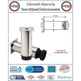 Gross AVM Metal Ayarlanabilir Koltuk - Mobilya - Baza Ayağı - 20CM - Krom - 2 Adet