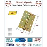 Gross AVM Yaprak Menteşe - No:4 - Metal - 6x10cm - 2 Adet - 6x10 cm