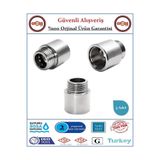 GrossAVM 1/2'' Musluk Uzatması - 3cm - Paslanmaz Çelik - 3 Adet