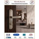 GrossAVM Lama Aynalı Wc Banyo Kapı Kolu - Nikel Saten - WC SOL
