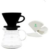 Grossberg Coffee V60 Sürahi Filtre Kağıdı 3. Nesil Filtre Kahve Demleme Seti